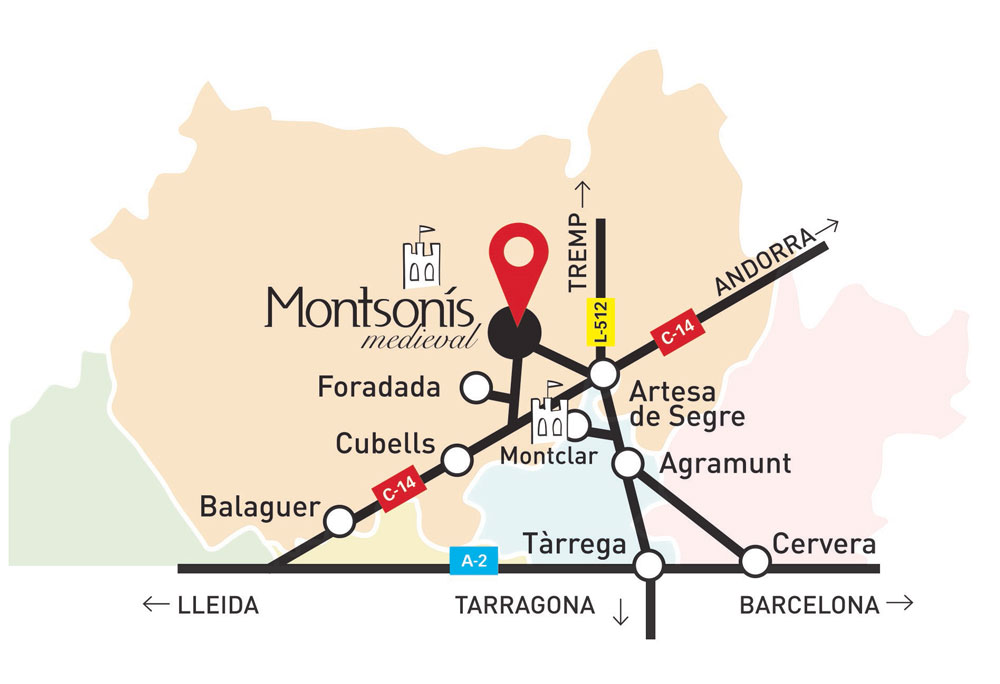 Mapa de Montsonís